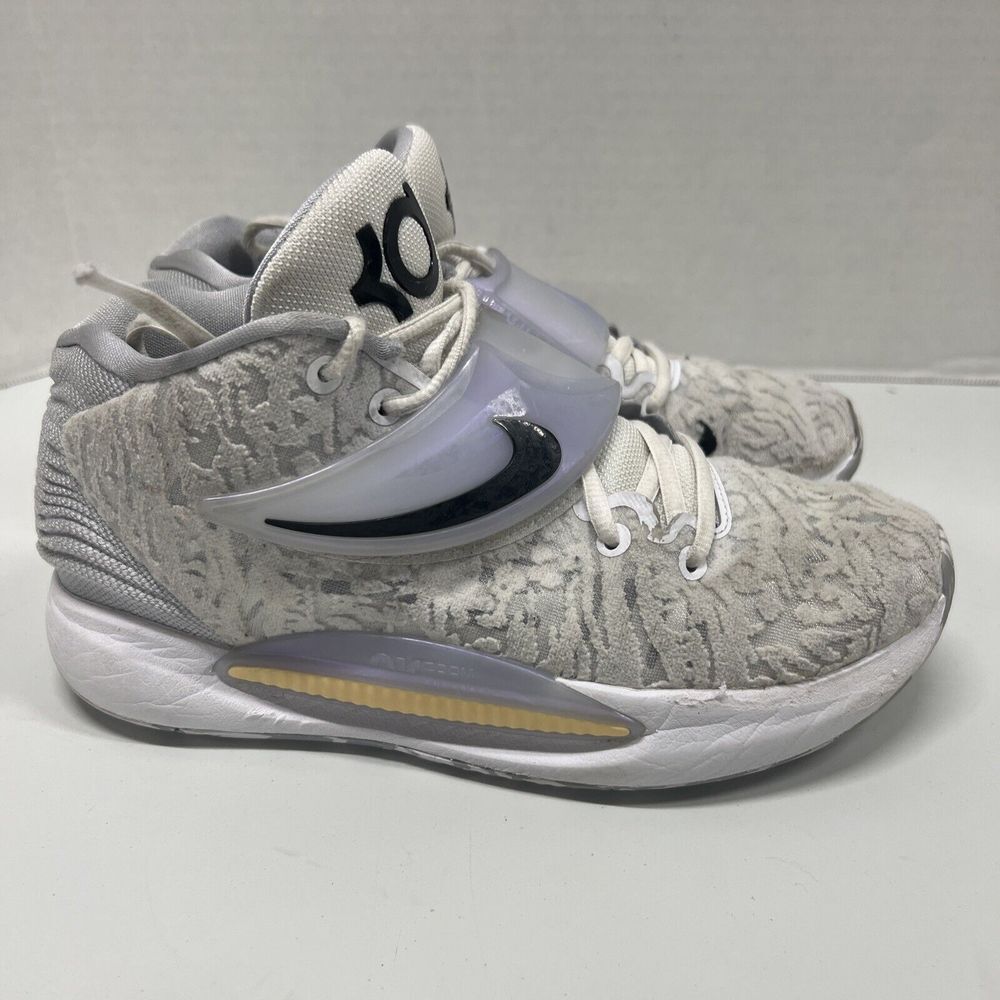 Nike Kevin Durant KD14 Women's  Size 7.5 Basketball‎ Shoes CW3935-100 White Grey